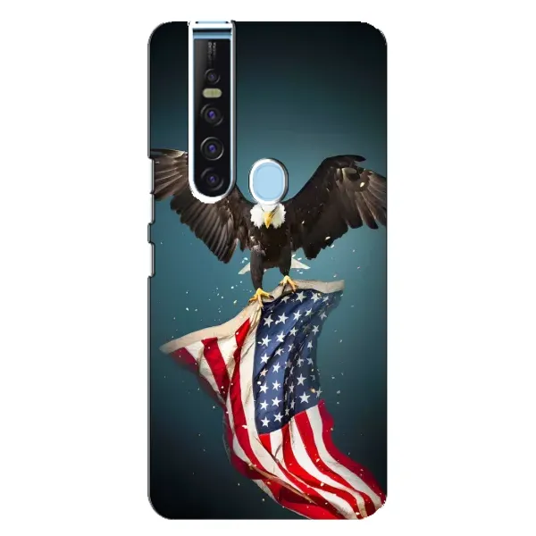 Чехол с рисунком «Орел и флаг» для TECNO Camon 15 Pro Чехол с рисунком «Орел и флаг» для TECNO Camon 15 Pro