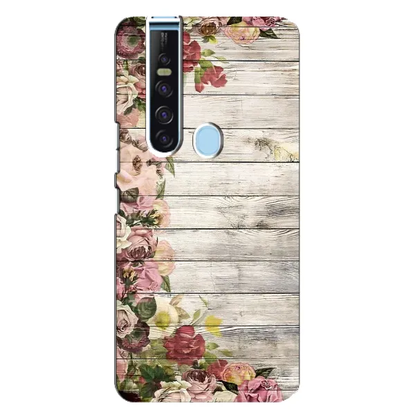 Чехол с рисунком «Плетущиеся цветы» для TECNO Camon 15 Pro Чехол с рисунком «Плетущиеся цветы» для TECNO Camon 15 Pro