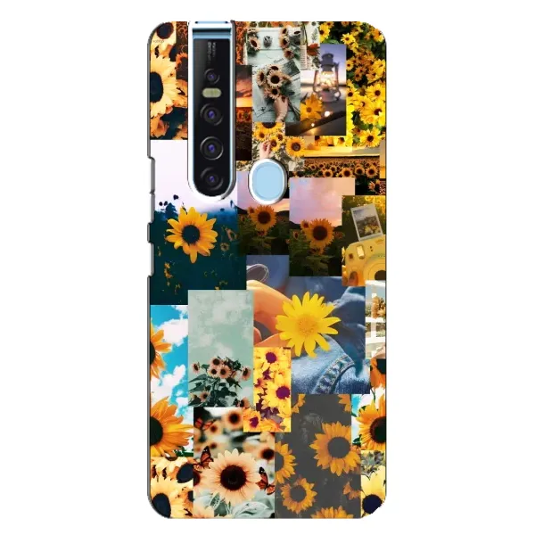 Чехол с рисунком «Подсолнуховый дизайн» для TECNO Camon 15 Pro Чехол с рисунком «Подсолнуховый дизайн» для TECNO Camon 15 Pro