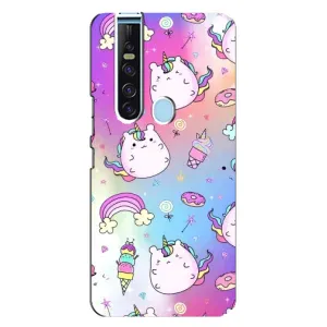 Чехол Unicorn на TECNO Camon 15 Pro (Радуга и Единорог)