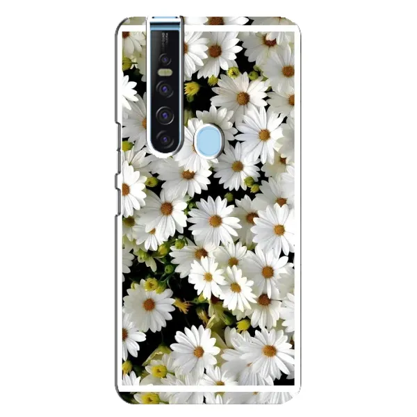 Чехол с рисунком «Рамка в ромашках» для TECNO Camon 15 Pro Чехол с рисунком «Рамка в ромашках» для TECNO Camon 15 Pro