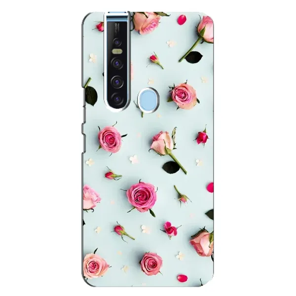 Чехол с рисунком «Разные цветы» для TECNO Camon 15 Pro Чехол с рисунком «Разные цветы» для TECNO Camon 15 Pro