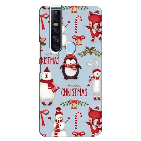 Чехол с рисунком «Рождественский» для TECNO Camon 15 Pro Чехол с рисунком «Рождественский» для TECNO Camon 15 Pro