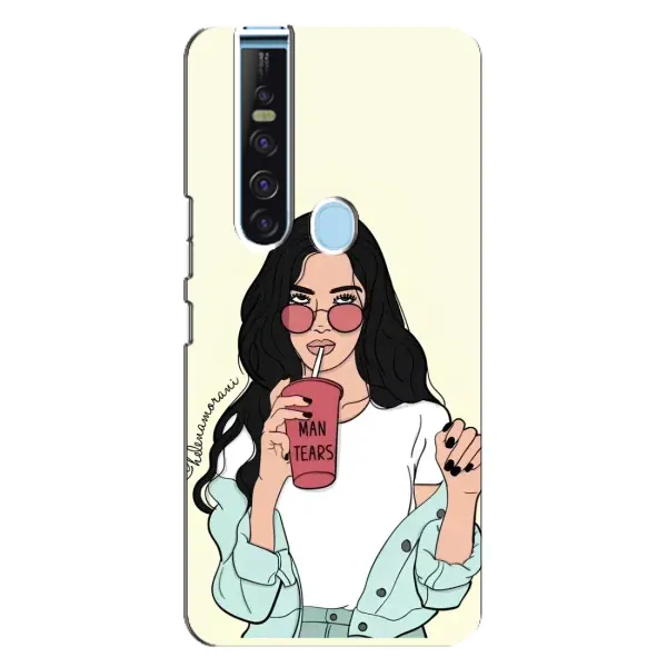 Чехол с рисунком «С напитком» для TECNO Camon 15 Pro Чехол с рисунком «С напитком» для TECNO Camon 15 Pro