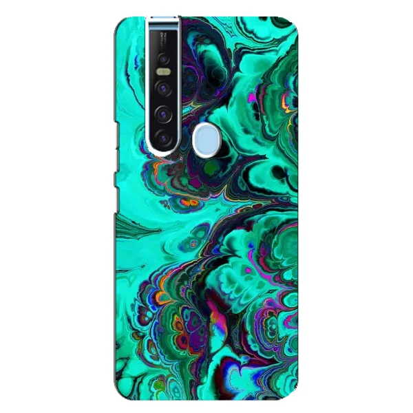 Чехол с рисунком «Салатный мрамор» для TECNO Camon 15 Pro Чехол с рисунком «Салатный мрамор» для TECNO Camon 15 Pro