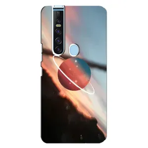 Чехол (ТПУ) с планетами на TECNO Camon 15 Pro (Сатурн)