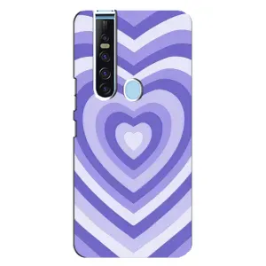 Чехлы с тематикой "Маленькие Сердечки" на TECNO Camon 15 Pro (Сердце фиолет)