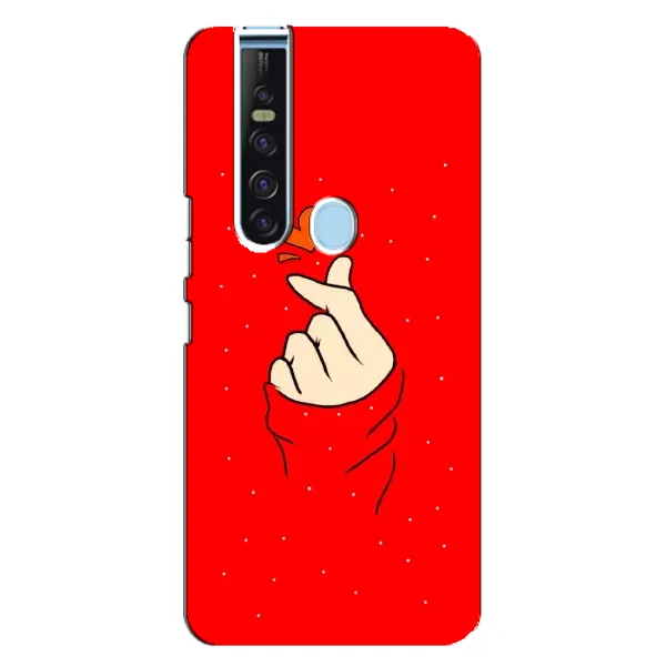 Чехол с рисунком «Сердце на красном» для TECNO Camon 15 Pro Чехол с рисунком «Сердце на красном» для TECNO Camon 15 Pro