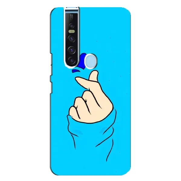 Чехол с рисунком «Сердце на синем» для TECNO Camon 15 Pro Чехол с рисунком «Сердце на синем» для TECNO Camon 15 Pro