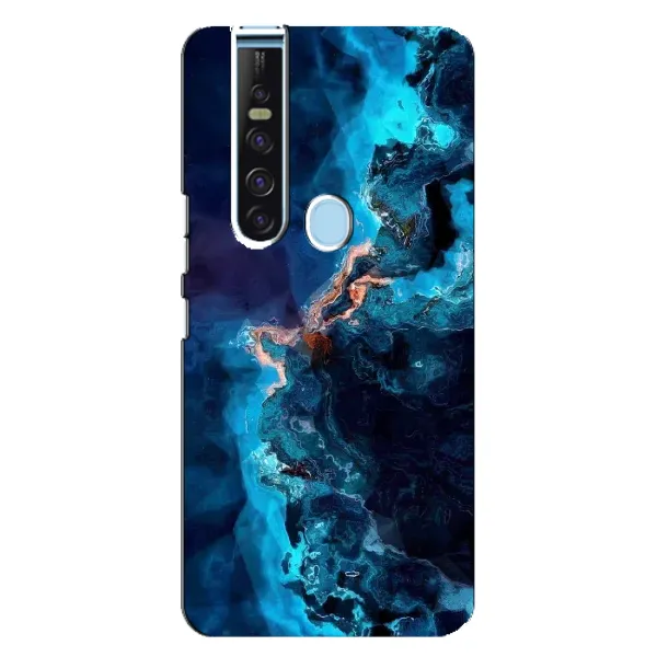 Чехол с рисунком «Синий мрамор» для TECNO Camon 15 Pro Чехол с рисунком «Синий мрамор» для TECNO Camon 15 Pro