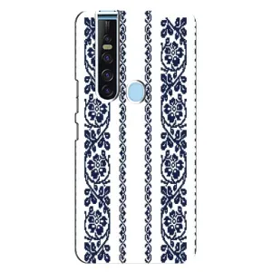 Силіконовый Чохол на TECNO Camon 15 Pro з картинкой Вишиванки (Синя вишиванка)