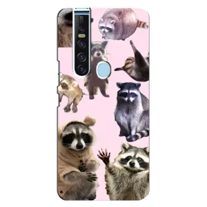 Силиконовый Чехол с Енотами на TECNO Camon 15 Pro (Смешные Еноты)
