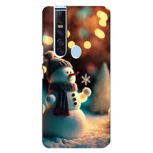 Чехлы на Новый Год TECNO Camon 15 Pro (Снеговик праздничный)