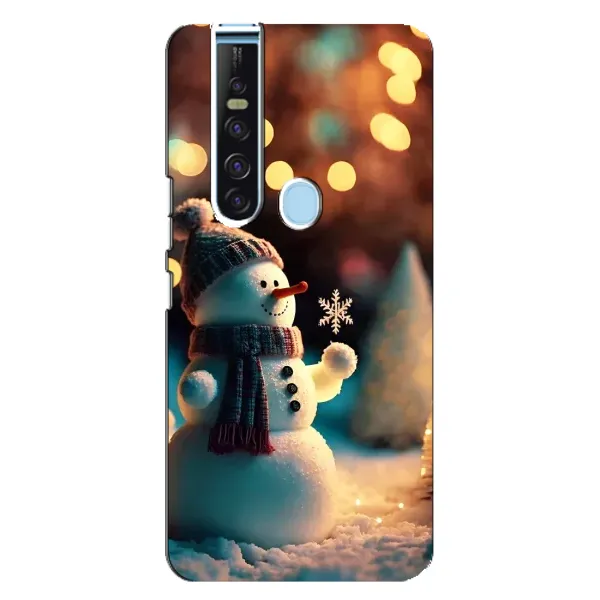 Чехол с рисунком «Снеговик праздничный» для TECNO Camon 15 Pro Чехол с рисунком «Снеговик праздничный» для TECNO Camon 15 Pro