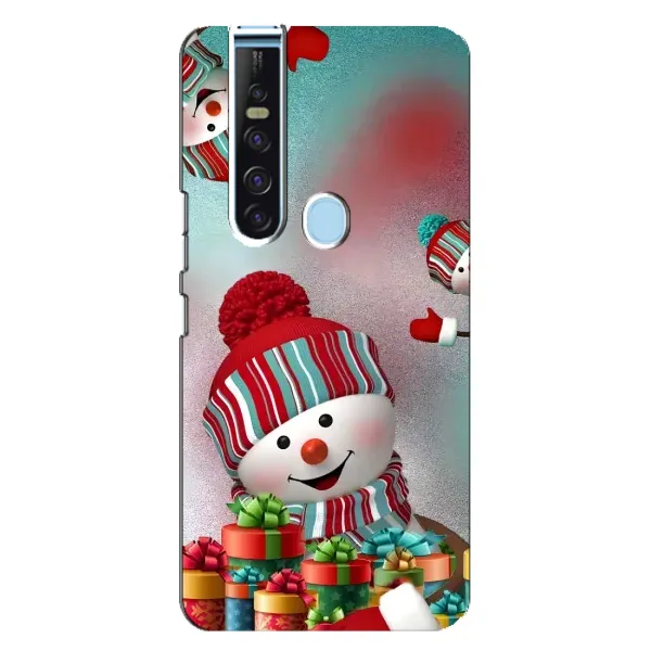 Чехол с рисунком «Снеговик в шапке» для TECNO Camon 15 Pro Чехол с рисунком «Снеговик в шапке» для TECNO Camon 15 Pro
