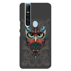 Чехлы с принтом СОВЫ для TECNO Camon 15 Pro (Сова на сером)