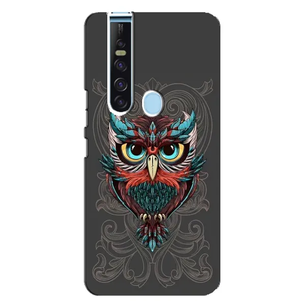 Чехол с рисунком «Сова на сером» для TECNO Camon 15 Pro Чехол с рисунком «Сова на сером» для TECNO Camon 15 Pro