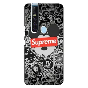 Чехол с Брендами одежды на Техно Камон 15 Про (Supreme Маус)