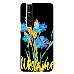 Чехол на TECNO Camon 15 Pro Украинский дизайн (Ukraine в цветочках)