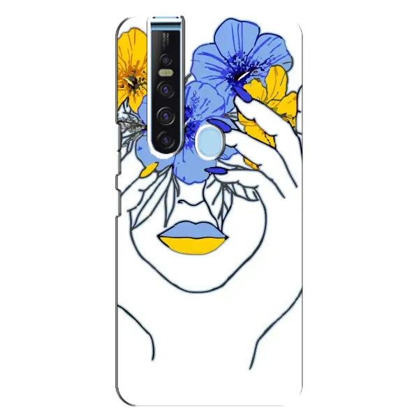 Чехол с рисунком «Украинка на всю голову» для TECNO Camon 15 Pro Чехол с рисунком «Украинка на всю голову» для TECNO Camon 15 Pro