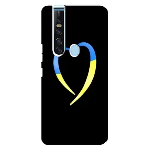 Силиконовый Чехол на TECNO Camon 15 Pro (Я-Украина) (Украинское сердце)