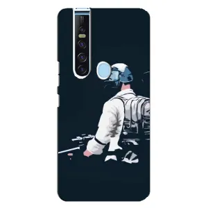 Силиконовый чехол с картинкой "Герой Pubg" на TECNO Camon 15 Pro (В экиперовке)