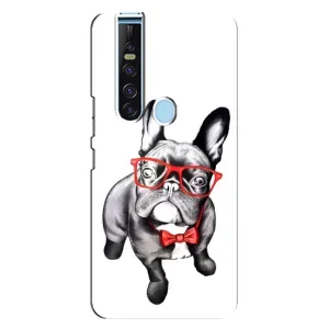 Бампер для TECNO Camon 15 Pro с картинкой "Песики" (В очках)