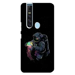 Силиконовый Чехол с принтом "Космонавты" на TECNO Camon 15 Pro (В руках земля)