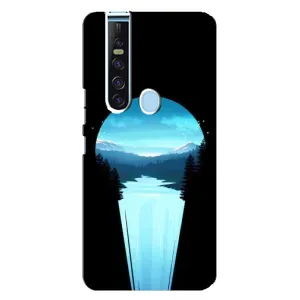 Летний Чехол на TECNO Camon 15 Pro (Синий Водопад)