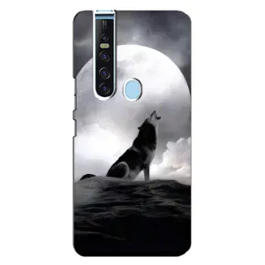 Чехол с Волком на TECNO Camon 15 Pro (Волк и луна)
