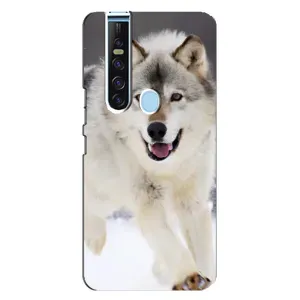 Чехол с Волком на TECNO Camon 15 Pro (Волк на снегу)