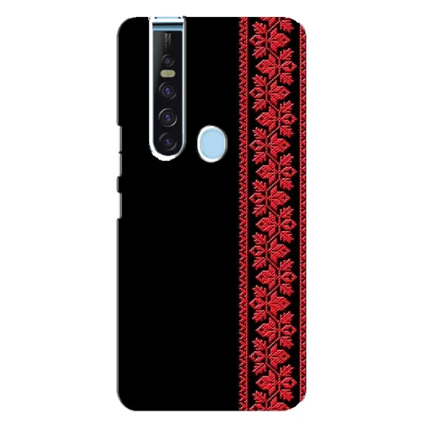 Чехол с рисунком «Вышиванка на черном» для TECNO Camon 15 Pro Чехол с рисунком «Вышиванка на черном» для TECNO Camon 15 Pro