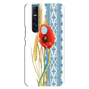 Силіконовый Чохол на TECNO Camon 15 Pro з картинкой Вишиванки (Вишиванка з квіткою)