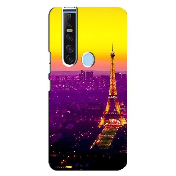 Чехол с рисунком «Яркая башня» для TECNO Camon 15 Pro