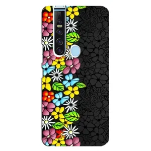 Чехол с Цветами для TECNO Camon 15 Pro (Яркие цветы)