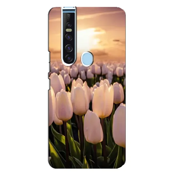 Чехол с рисунком «Закат с цветами» для TECNO Camon 15 Pro Чехол с рисунком «Закат с цветами» для TECNO Camon 15 Pro