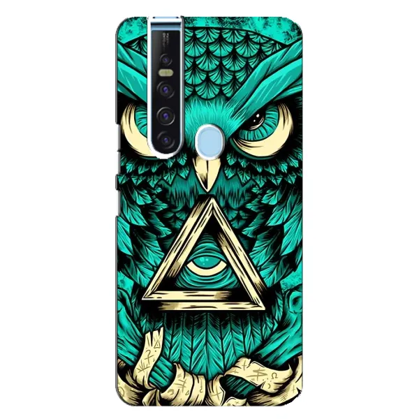 Чехол с рисунком «Зеленая сова» для TECNO Camon 15 Pro Чехол с рисунком «Зеленая сова» для TECNO Camon 15 Pro