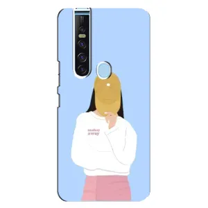 Силиконовый Чехол на TECNO Camon 15 Pro с картинкой Стильных Девушек (Желтая кепка)