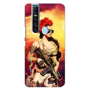 ЗСУ Чехлы (TPU) для TECNO Camon 15 Pro (Женщина солдат)