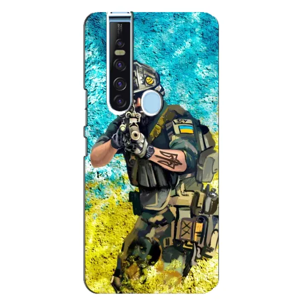 Чехол с рисунком «ЗСУ Воин» для TECNO Camon 15 Pro Чехол с рисунком «ЗСУ Воин» для TECNO Camon 15 Pro