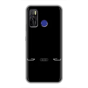 Силиконовый бампер с картинкой машины на TECNO Camon 15 (Силует Audi)