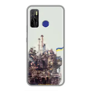 Чехлы на военную тематику для TECNO Camon 15 (Азовсталь)