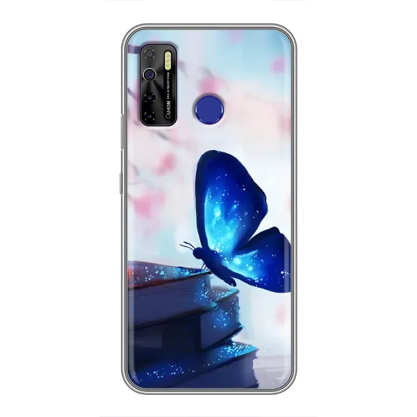 Чехол с рисунком «Бабочка синяя» для TECNO Camon 15 Чехол с рисунком «Бабочка синяя» для TECNO Camon 15