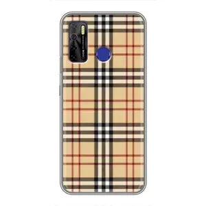Чехол с Брендами одежды на Техно Камон 15 (Burberry стиль)