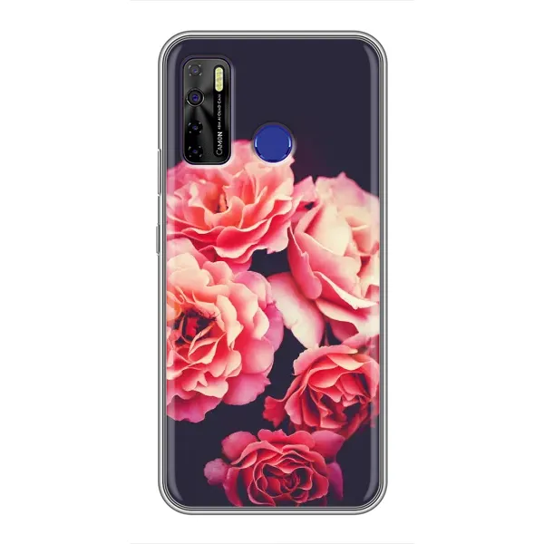 Чехол с рисунком «Бутоны» для TECNO Camon 15 Чехол с рисунком «Бутоны» для TECNO Camon 15