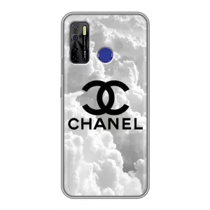 Чехол с Брендами одежды на Техно Камон 15 (CHANEL)