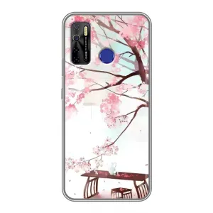 Чехол с принтом САКУРЫ на TECNO Camon 15 (Чайная церемония)
