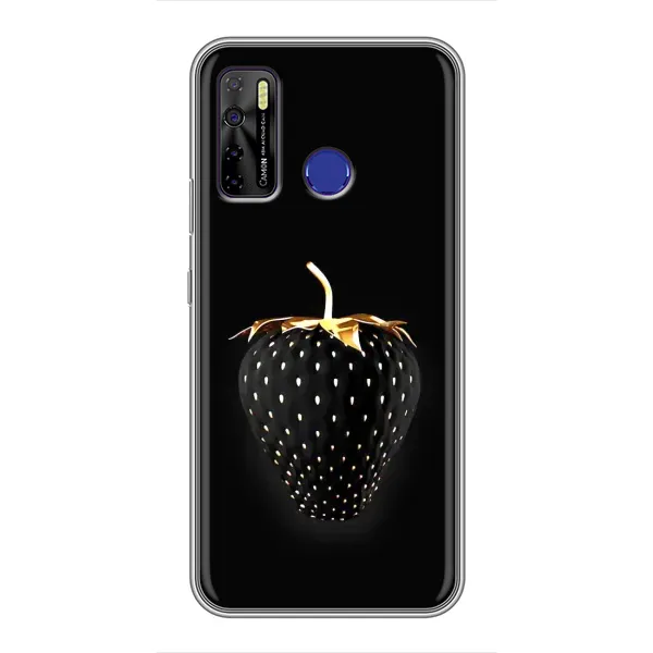 Чехол с рисунком «Чёрная клубника» для TECNO Camon 15 Чехол с рисунком «Чёрная клубника» для TECNO Camon 15