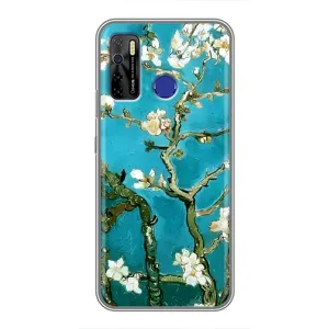Чехол с принтом САКУРЫ на TECNO Camon 15 (Цветение Сакуры)