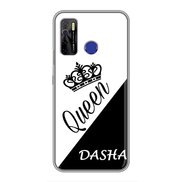 Чехол с рисунком «DASHA» для TECNO Camon 15